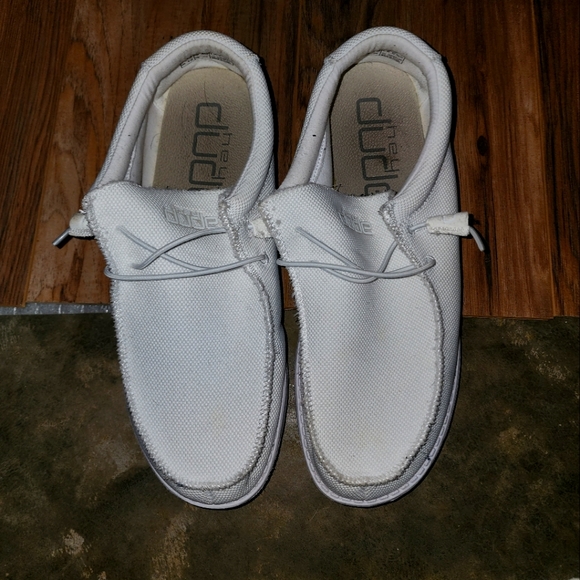 Hey Dude Shoes Mens Hey Dude White Poshmark